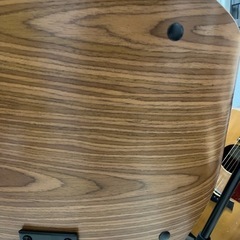 KNOX デスクチェア（合成レザー・ウッド調）の画像