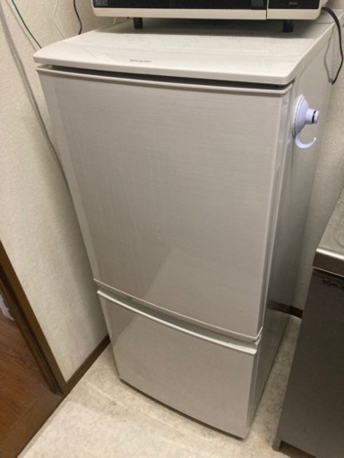 SHARP シャープ SJ-D14C-W ノンフロン冷凍冷蔵庫