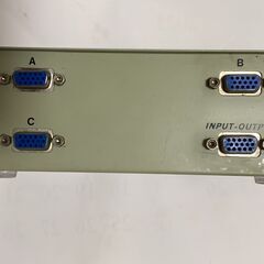 Ｄ－Ｓｕｂ手動３台切換器（DATA TRANSFER SWITCH）　金属製の画像
