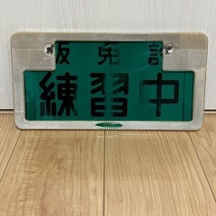 グリーン WIZARDナンバーフレーム用　スクリーン パネル　プレートの画像
