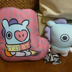 2点　BT21 MANG(ジェイホープ) クッション＆ぬいぐるみ...