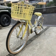 美車子供用20インチ自転車（イエロー）の画像
