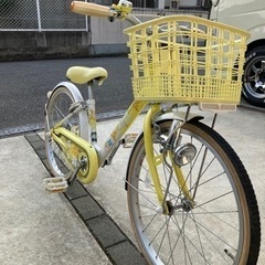 美車子供用20インチ自転車（イエロー）