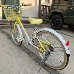 美車子供用20インチ自転車（イエロー）の画像