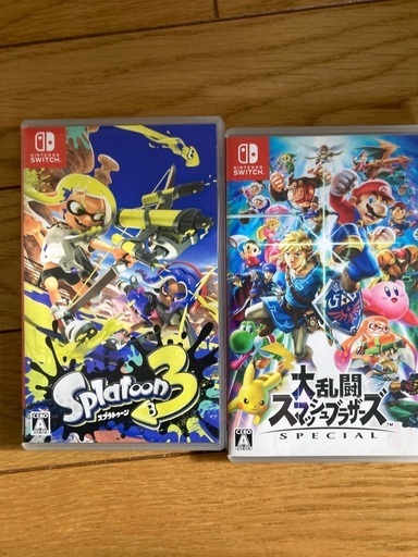 Switch スプラトゥーン3 大乱闘スマッシュブラザーズ　2本セット　中古