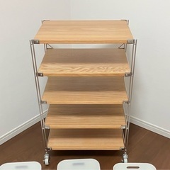 【美品】無印良品 ステンレスユニットシェルフ用 追加棚の画像