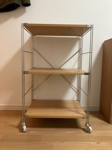 【美品】無印良品 ステンレスユニットシェルフ