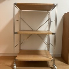 美品】無印良品 ステンレスユニットシェルフ