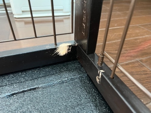 リッチェル　木製スライドペットサークル　レギュラー　屋根面付き　ダークブラウン