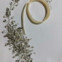 ヘッドドレス　ブライダル　アクセサリーの画像