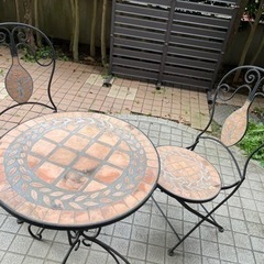 ガーデニングテーブル チェアセット