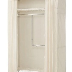 頑丈ハンガーラック二段掛け（洗えるカバー付）の画像