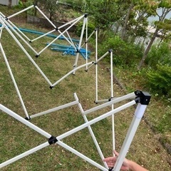 大型タープテント3M  ワンタッチ　サイドシート付きの画像