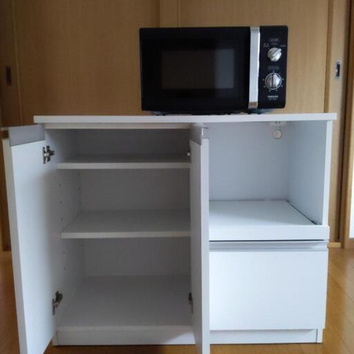 電子レンジと電子レンジ台セットで