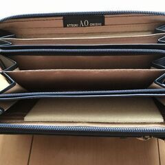 未使用　レディース長財布（アツキオオニシ）ネイビーの画像