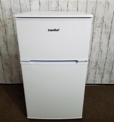 【未使用に近い】Comfee’ コンフィー　2ドア冷凍冷蔵庫 RCT90WH/E 2022年製