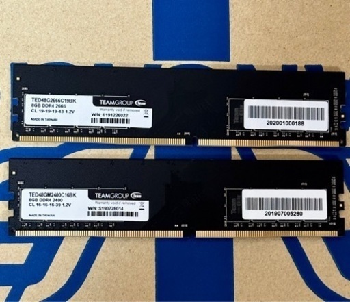 DDR4-2666 DDR4-2400 8GB×2