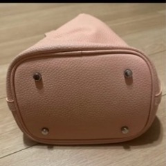 ピコタン型　ベビーピンク　本革バッグの画像