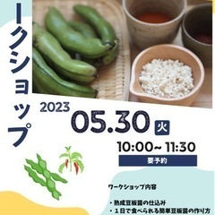 5/30【残席1名】旬のそら豆で作る豆板醤WS