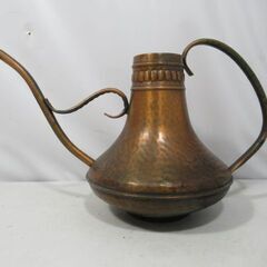 水差し/一輪挿し/生け花/じょうろ/如雨露/花瓶/銅瓶/銅製/アンティーク/中古品/KN5388/の画像