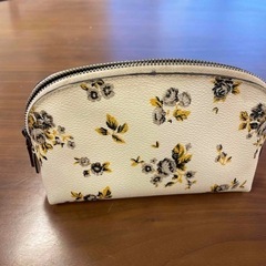 値下　コーチ　花柄ポーチの画像