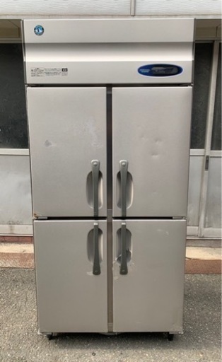 【動確済み】ホシザキ 業務用冷蔵庫 HR-90ZT 大容量 597L 単相100V 厨房機材 機器 店舗用品 縦型4枚扉 4ドア 縦型冷蔵庫 大型冷蔵庫 大阪発