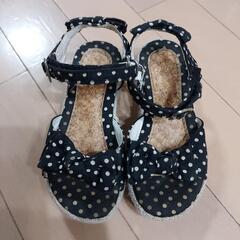 水玉サンダル　16cm