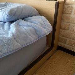 ダブルベット ローベット マットレス付きの画像
