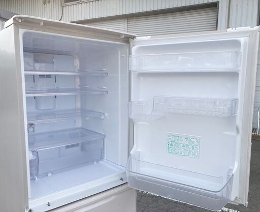 札幌◆SHARP プラズマクラスタ―搭載 350L 3ドア 冷凍冷蔵庫◆ シャープ SJ-PW35C どっちもドア 左右 両開き