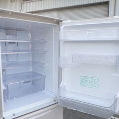 札幌◆SHARP プラズマクラスタ―搭載 350L 3ドア 冷凍冷蔵庫◆ シャープ SJ-PW35C どっちもドア 左右 両開き