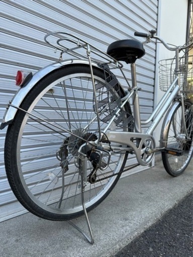 ☆前後タイヤ良品☆ 26型LEDオートライト通学車　防犯登録料込‼