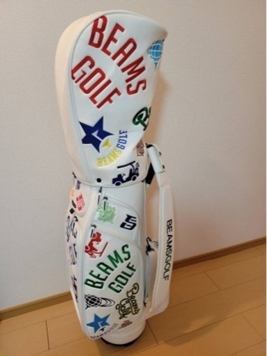 レディース用ゴルフクラブセット8本付き！ビームスゴルフ BEAMSGOLF キャディバッグ variousロゴ GOLF ゴルフ 白色/4kg
