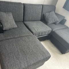 Lowya 3人掛けカウチソファ収納付き 幅190cm