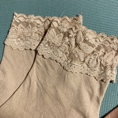 レース付きタイツソックス　2足セットの画像