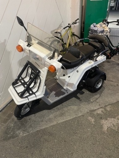 3人乗り　ジャイロX 後期２スト　側車付軽二輪登録