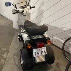 3人乗り　ジャイロX 後期２スト　側車付軽二輪登録　の画像