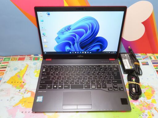 JC0460 富士通 LIFEBOOK U937/R SIM搭載 13.3型 レッド 良品 office