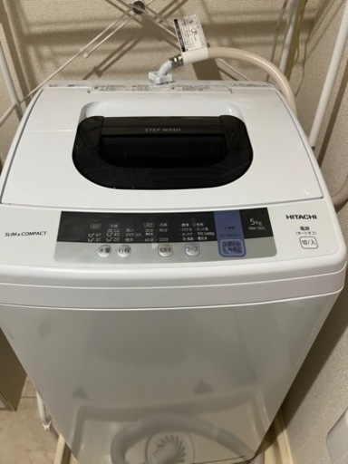 HITACHI全自動洗濯機5kg 2019年製で使用少なく綺麗です
