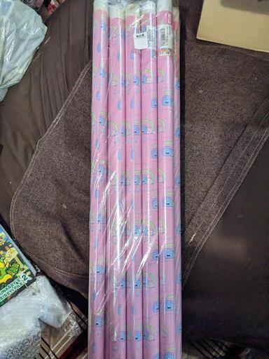 【限定品4本】モコモコブラザーズ　ステレオテニス　80ｓ　ラッピングペーパー　包装紙　ヴィレッジヴァンガード　昭和レトロ　Village Vanguard