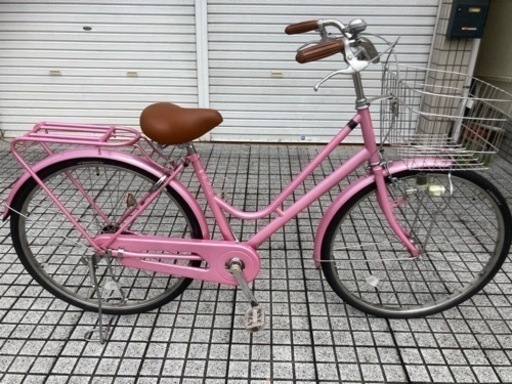 【26インチ自転車】変速なし　前後タイヤ新品❗️美品❗️若林自転車　浜大津店　SALE中❗️