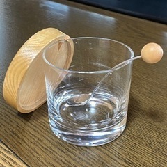 フランフラン　砂糖・塩・調味料入れ　蓋とスプーン付きの画像