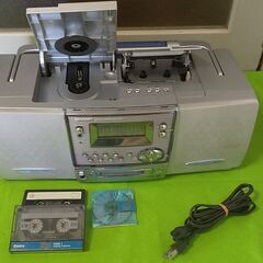 【お話中】動作品☆CD/MD/カセットデッキ☆SHARP☆MD-...