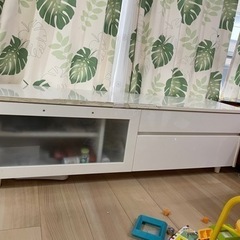 デレビポード　テレビ台　収納　白
