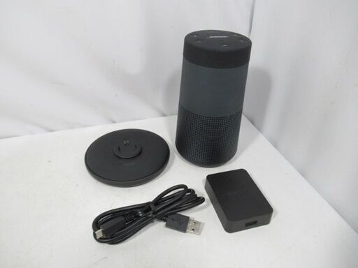 1ヶ月保証/スピーカー/ワイヤレス/ポータブル/ブルートゥース/Bluetooth/ブラック/ボーズ/BOSE/SOUNDLINK REVOLVE/419357/美品/良品/中古品/JKN5392/