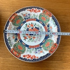 和皿　花柄　2枚の画像