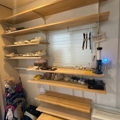 【決定終了】5/28まで★DIY 玄関収納　壁面収納　棚板　支柱...