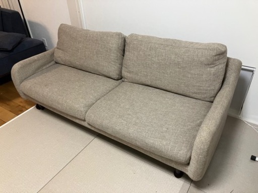 大塚家具 ソファ CAS-D 二人用 オットマンセット
