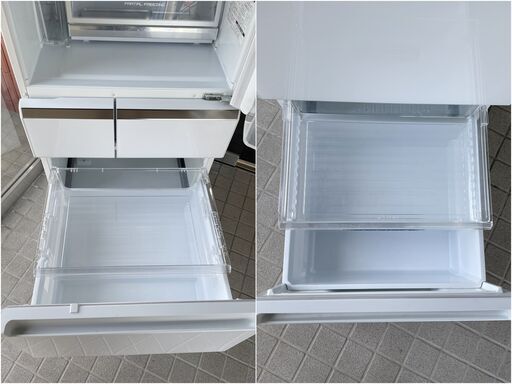 極美品 パナソニック ノンフロン冷凍冷蔵庫 NR-E414GV-W ホワイト 2019年製 5ドア 406L 自動製氷 パーシャル搭載