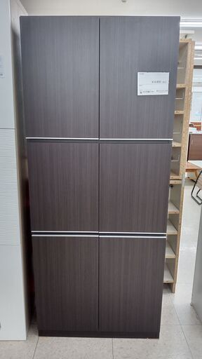 ★ジモティ割あり★  収納棚 ダークブラウン H90×D39.3×W59 クリーニング済み TJ886