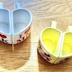 ディズニー  ハート  ペアコップセット